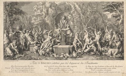 Claude GILLOT (1673-1722) Les Bacchanales ou Les Quatre Festes : Feste de Diane,...