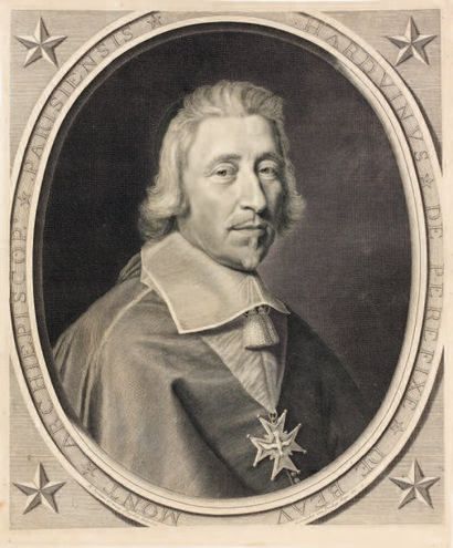 Robert NANTEUIL (1623-1678) Hardouin de Péréfixe de Beaumont. 1665. Burin. 425 x...