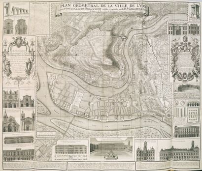SERAUCOURT, C. Plan géométral de la ville de Lyon, levé et gravé par Séraucourt....