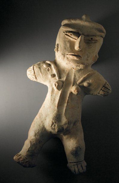 null Grande statuette anthropomorphe Culture du Guerrero, Mexique. Période Préclassique...