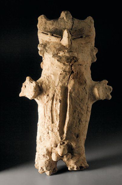 null Grande statuette anthropomorphe Culture du Guerrero, Mexique Période Préclassique...
