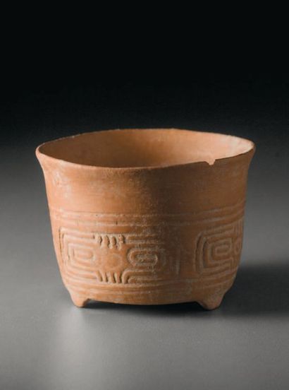 null Petit récipient tripode Culture Teotihuacan, Vallée de Mexico, Mexique. Période...