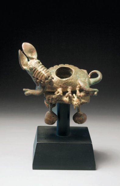 null Grelot zoomorphe Culture Mochica, Nord du Pérou Intermédiaire ancien, 400-600...