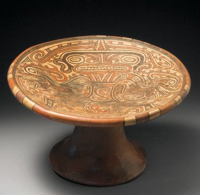 null Coupe à décor peint Culture Coclé, Style Macaracas, Panama 800-1000 après J.-C....