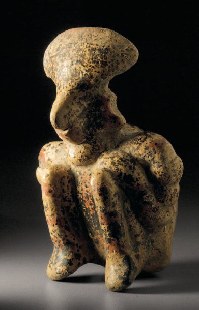 null Statuette féminine accroupi Culture Nayarit-Ixtlan del Rio, Mexique occidental...
