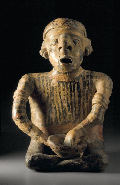 null Statuette féminine assise Culture Nayarit-Ixtlan del Rio, Mexique occidental...