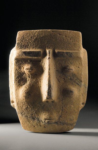null Masque-pendentif Culture Chontal, État du Guerrero, Mexique Période Préclassique...