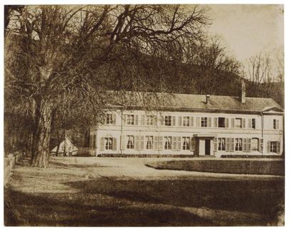 GASPARD ROMAN (1812-1883) View of (Wessling house?) from the yard, 1851 Student of...