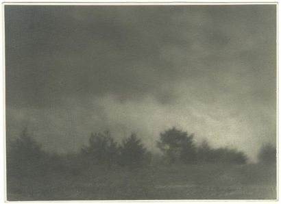 NIKOLAI PLATONOVITCH ANDREIEV (1882-1947) Heavy clouds ca.1930 Vintage gelatin silver...