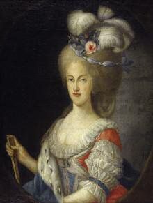 ECOLE AUTRICHIENNE DU XVIIIE SIÈCLE Portrait présumé de l'archiduchesse Marie-Caroline,...