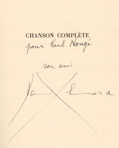 ELUARD (Paul) MOURIR DE NE PAS MOURIR. Avec un portrait de l'auteur par Max Ernst....