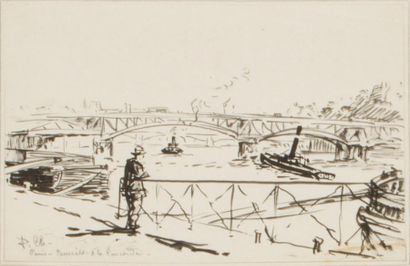 null Lot de 10 dessins de Paris de Pierre Chapuis (1863-1942), dont l'un attribué...