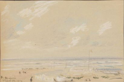 null Lot de 3 dessins de Trouville de Pierre Chapuis ( 1863-1942)
- Plage de Trouville...