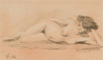 null Lot de 7 études de nu féminin de Pierre Chapuis ( 1863-1942)
- Étude de femme...