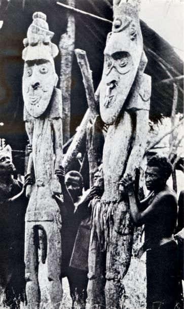 null Figure d'ancêtre masculin, Aire Biwat, Cours Moyen de la Rivière Yuat, Bas Sepik,...