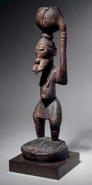 null Statue Hermaphrodite, représentation d'un ancêtre, Soninké Kagoro - Djennenké,...