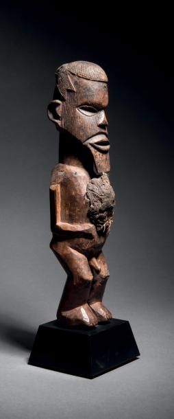 null Statuette Teke nkisi mi biteke, République Démocratique du Congo
Bois dur à...