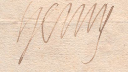 HENRI IV (1553-1610) 
Lettre signée comme roi de Navarre, au receveur de ses finances,...