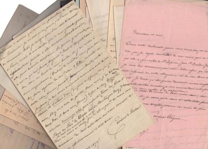 WAGNER (Cosima) (1837-1930) 
Correspondance de 33 lettres autographes signées à Edouard...