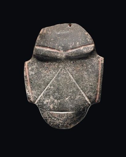 null Masque-pendentif Mezcala Etat du Guerrero, Mexique 300 à 100 avant J.-C. Andésite...