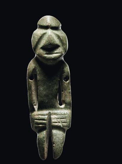 null Pendentif anthropomorphe Mezcala Etat du Guerrero, Mexique 300 à 100 avant J.-C....