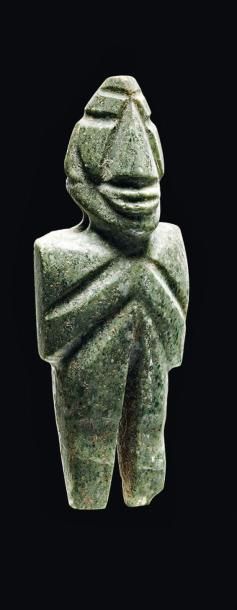 null Figure-pendentif Mezcala Etat du Guerrero, Mexique 300 à 100 avant J.-C. Pierre...