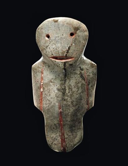null Ghost figure Mezcala Etat du Guerrero, Mexique 300 à 100 avant J.-C. Calcaire...