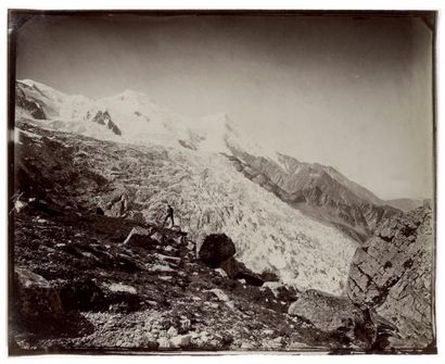Fernand BRAUN 
La Chaîne du Mont-Blanc prise de Pierre pointue, expédition de 1875
Épreuve...