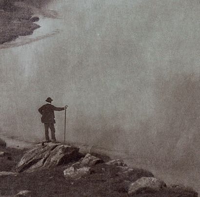 BRAUN 
Le grand Mont-Cervin, 1893
Très grande épreuve au charbon d'époque, 805x650...