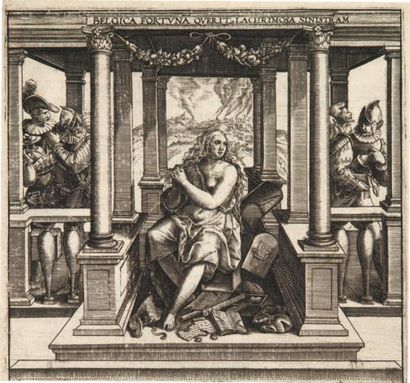 [BRAUN (Georg)] Itinerarium Belgicum. Cologne, 1587. Petit in-folio, vélin rigide,...