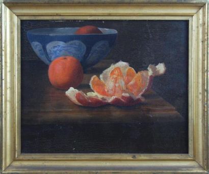 ANONYME Nature morte aux oranges
Huile sur toile
33 x 41 cm