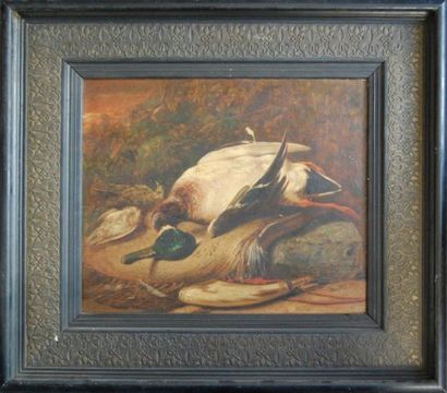 Zacharie NOTERMAN (1808-1890) Après chasse
Huile sur toile signée sur la pierre
46,5...