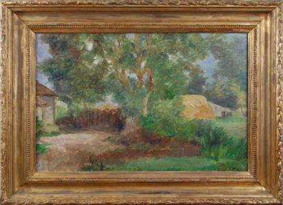 Paul Emile COLIN (1867-1949) Paysage Breton
Huile sur toile signée en bas à droite
38,5...