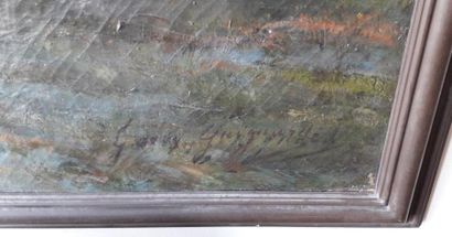 Georges GUYGNARD (1861-1935) A marée basse
Huile sur toile signée en bas à droit...