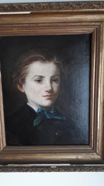 STEPHANE (??) Portrait de jeune homme
Huile sur toile signée en bas à gauche