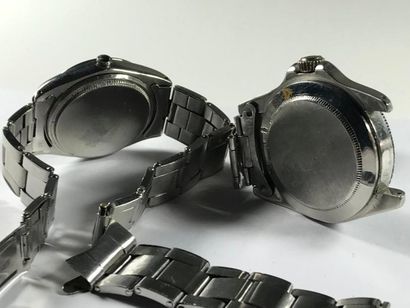 ROLEX ROLEX

Ensemble de 2 montres bracelets en acier, mouvement mécanique, Ref....