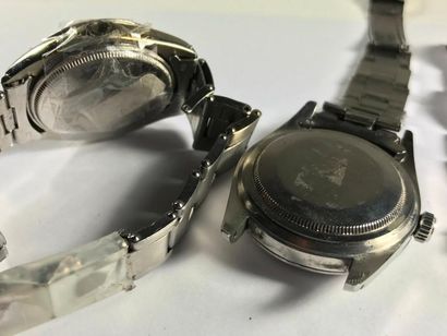 ROLEX ROLEX

Ensemble de 2 montres bracelets en acier, mouvement automatique, Ref....
