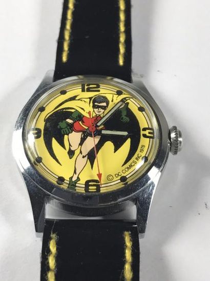 Dc Comics DC COMICS

Montre bracelet publicitaire en acier, Boîtier rond, fond vissé....