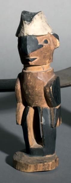 null Statue d'ancêtre toumeas Baie de Humboldt, province d'Irian Jaya, Nouvelle-Guinée...