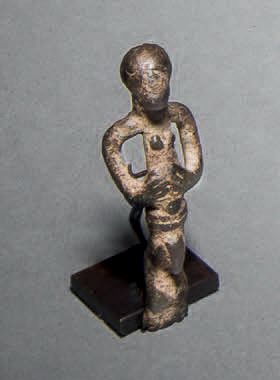 null Lot de deux bronzes Gan (?), Burkina Faso.
H. 5 cm
Personnage masculin.
B. H....