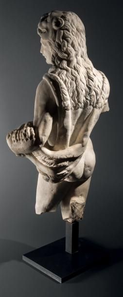 null Statue d'Hercule.
Statue représentant Hercule debout, légèrement déhanché, la...