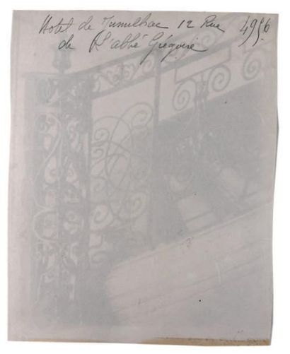 Eugène ATGET Départ d'escalier, hôtel de Jumilhac, Paris, 1905
Belle épreuve sur...