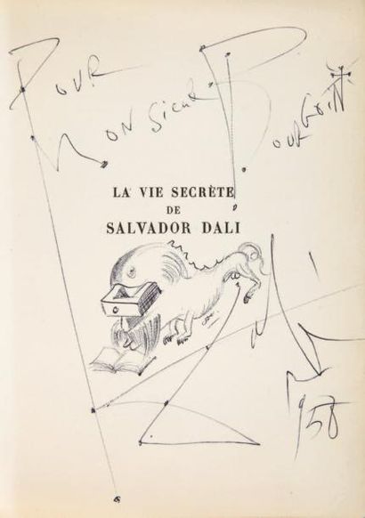 DALI Salvador LA VIE SECRÈTE DE SALVADOR DALI. Paris, La Table Ronde, 1952. In-8,...