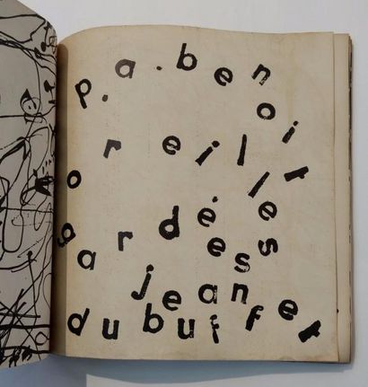 DUBUFFET Jean. BENOIT Pierre-André OREILLES GARDÉES. Alès, PAB, 1962.
In-4 carré,...