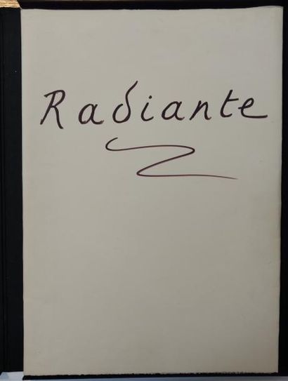DUMONT Marcel. BENOIT Pierre-André RADIANTE. Mas des Renards, 1984. In-folio, en...