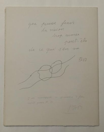 DUMONT Marcel. BENOIT Pierre-André D. E. MANUSCRIT ET DESSINS ORIGINAUX SIGNÉS. PAB,...