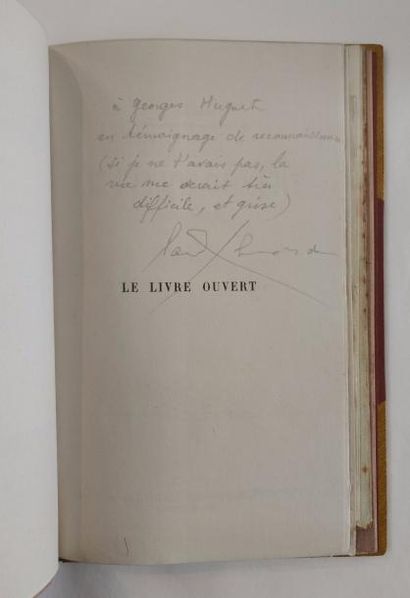 ÉLUARD (Paul) Le Livre Ouvert I (1938-1940). Le Livre Ouvert II (1939-1941). Paris,...