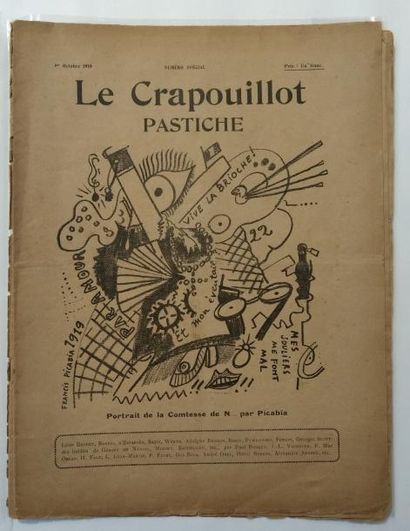 [PICABIA Francis] LE CRAPOUILLOT. Paris. Numéro d'octobre 1919. In-folio, broché.
Numéro...