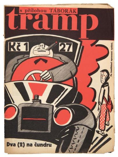 null REVUE. TRAMP. SATIRUAL MAGAZINE. Editeur: Karel Melisek. Prague, 1929-1931....