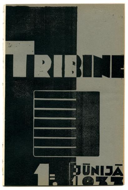 null REVUE. TRIBINE. Riga. No.1 de 1933. In-8, broché.
Très rare revue d'avant-garde...